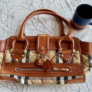 Authentic Burberry Large Satchel